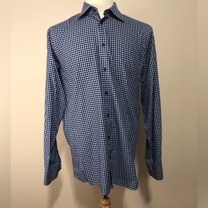 Men's Blue Checkered Shirt